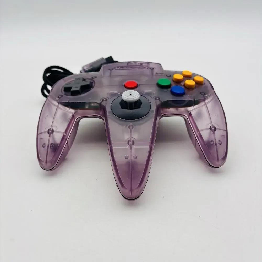 Nintendo 64 N64 OEM Clear Atomic Purple Controller Tight Stick, Working / Tested